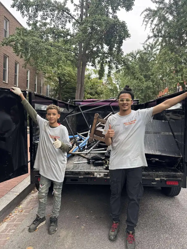 junk removal trailer at Rockville dump