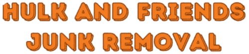 hulk and friends junk removal and moving logo