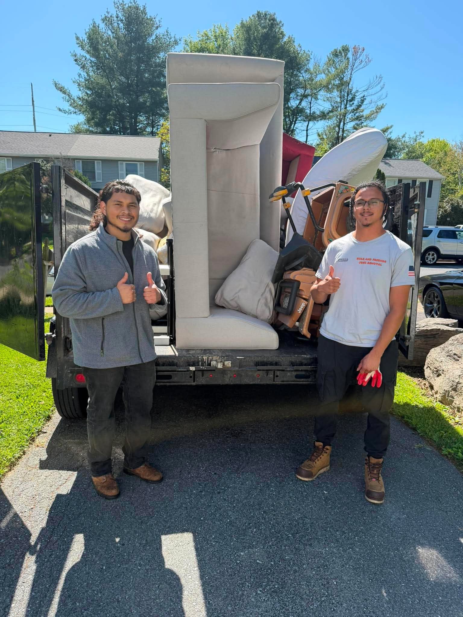 junk removal trailer at Rockville dump